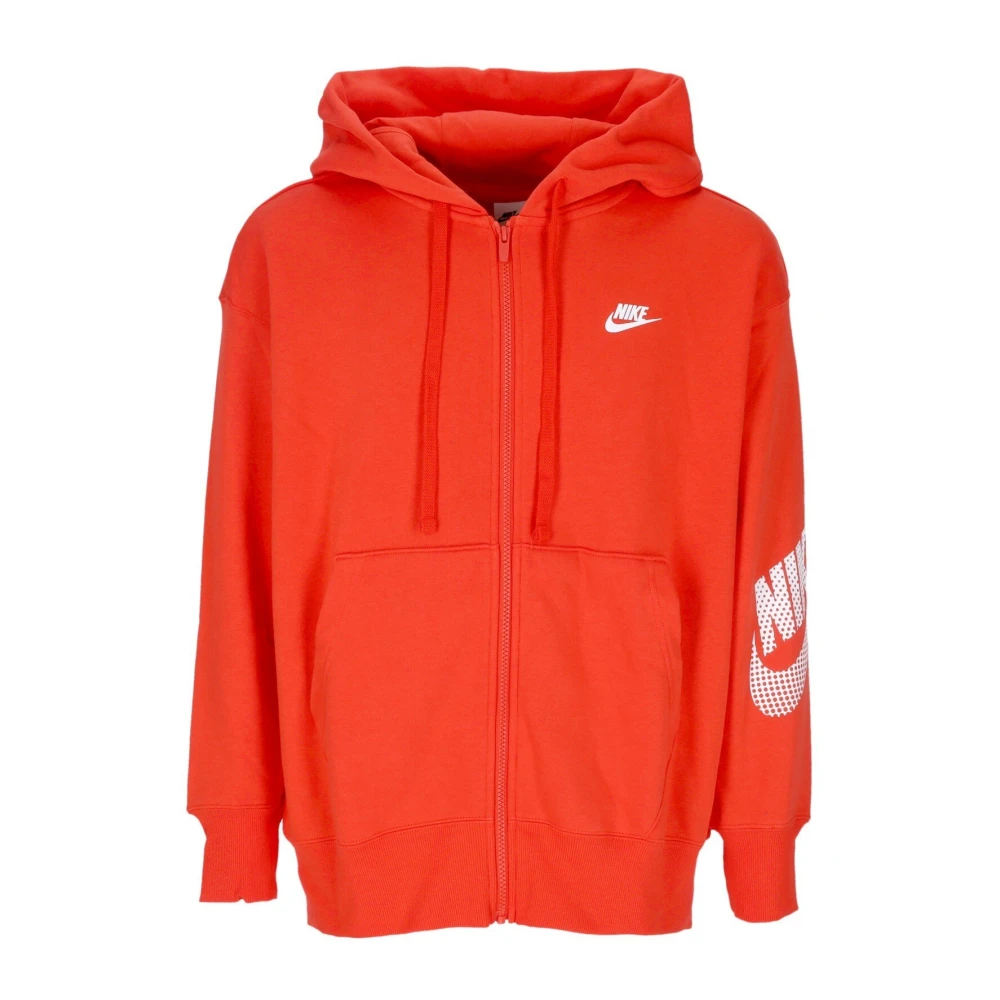 Nike Rode Fleece Full-Zip Hoodie Red Dames