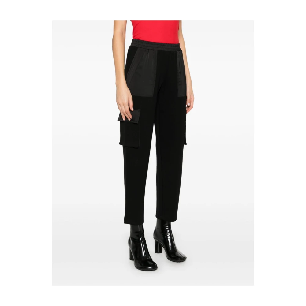 Twinset Zwarte Broek met Cargo Zakken Black Dames