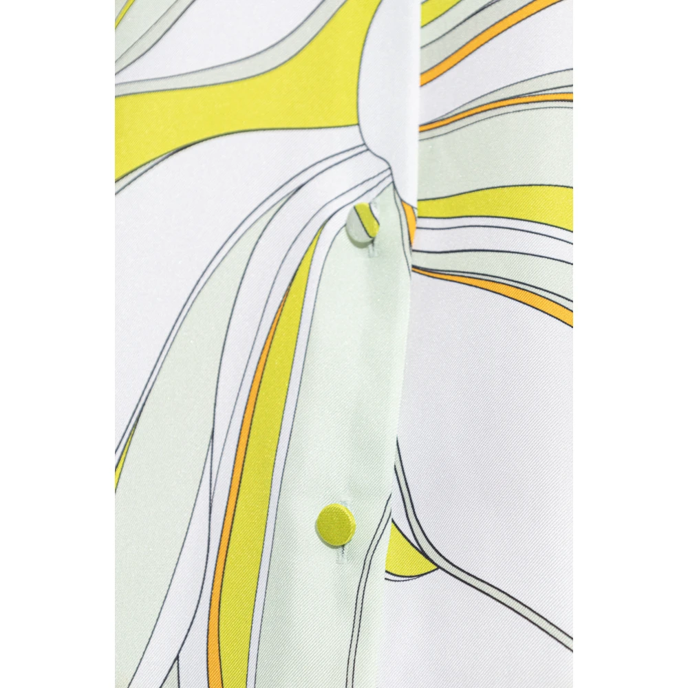 TORY BURCH Zijden shirt met print Multicolor Dames