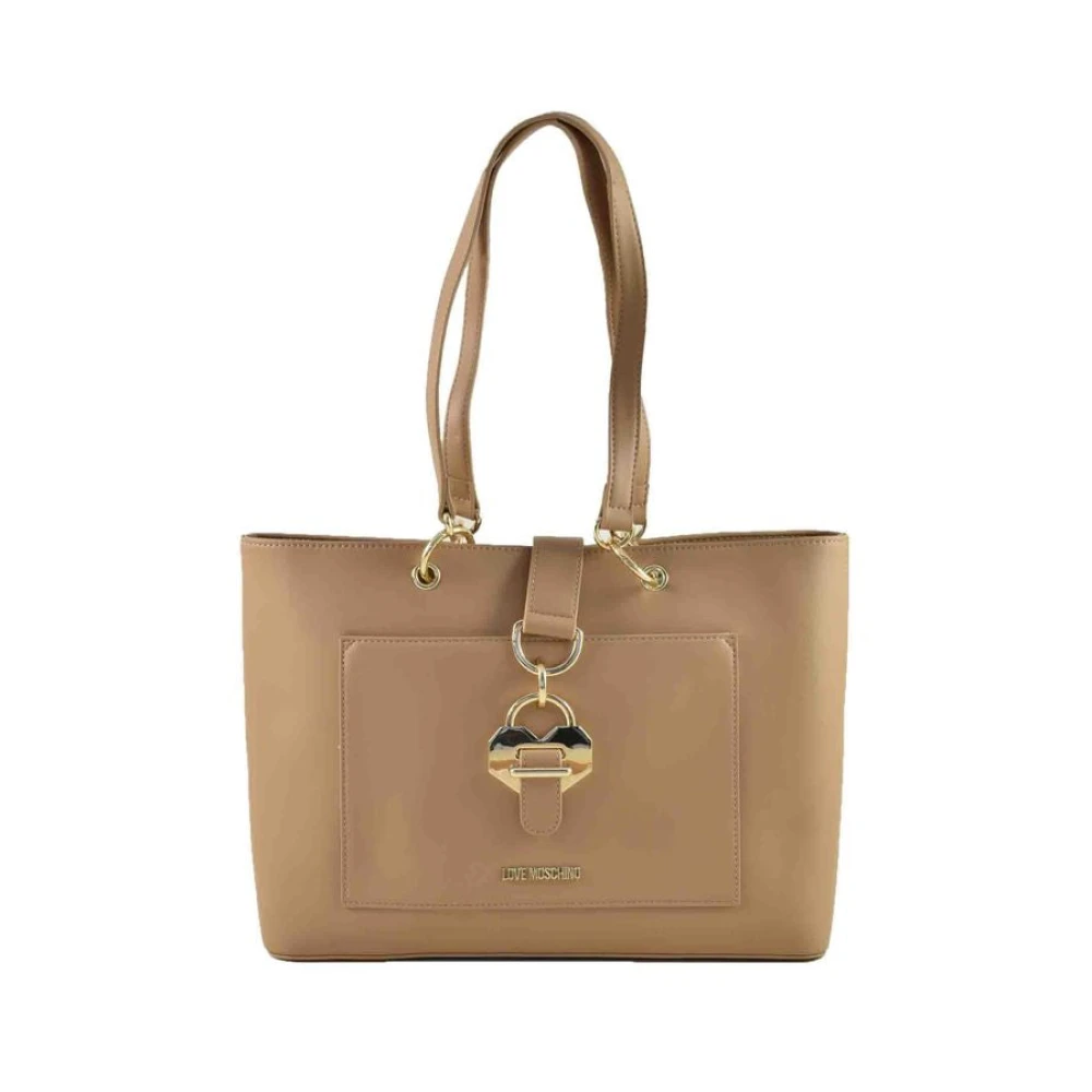 Love Moschino Beige Handtas Lente Zomer Collectie Beige Dames