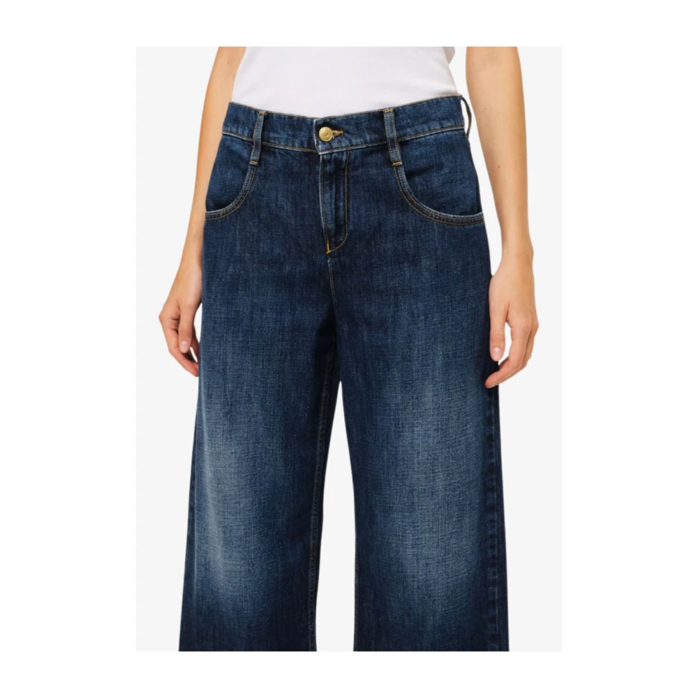 Cycle Donker Indigo Denim Jeans Super Fitted Blue Dames