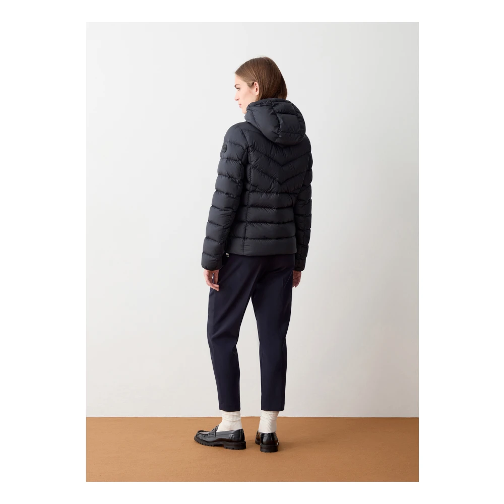 Colmar Zwarte Winterjas met Ritssluiting Black Dames