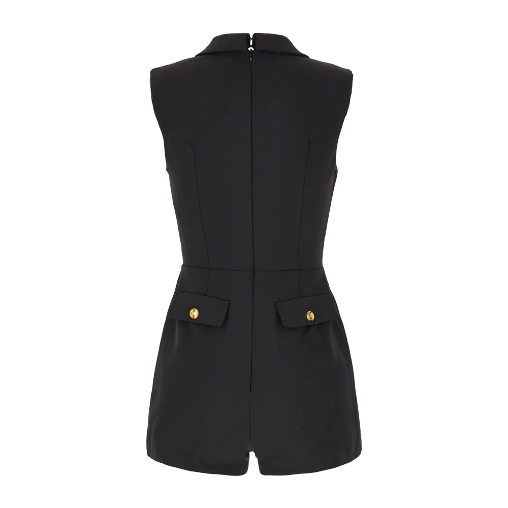 Elisabetta Franchi Stijlvolle Tute Jurk voor Vrouwen Black Dames