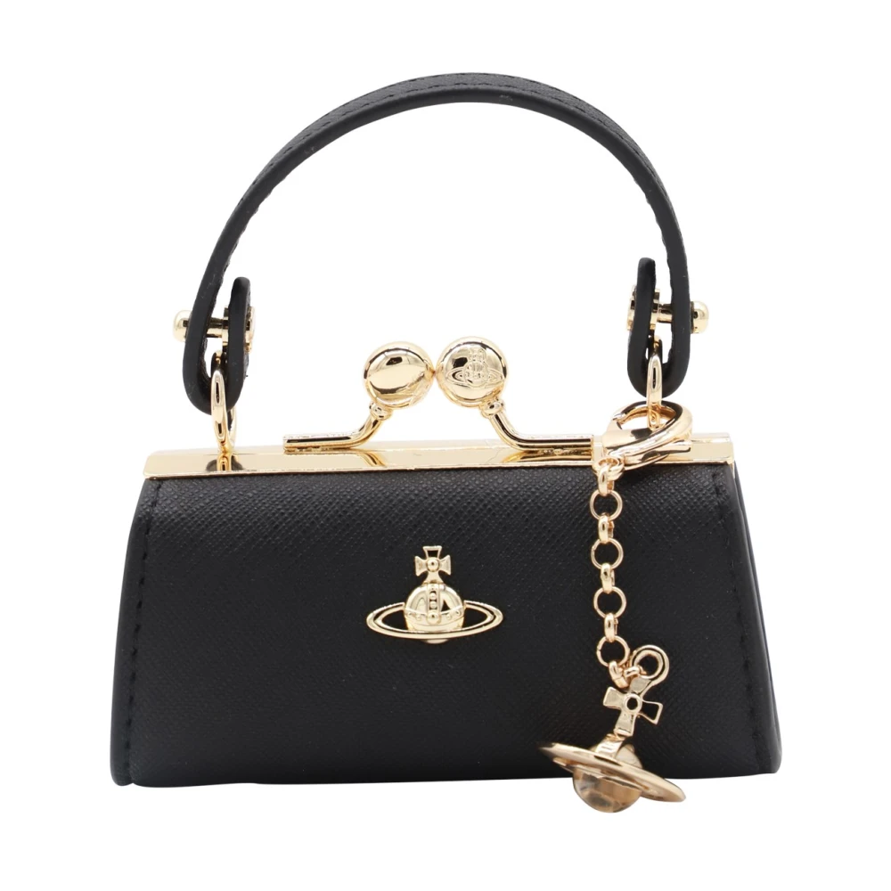 Vivienne Westwood Zwarte Top Handtas met Orbs Black Dames