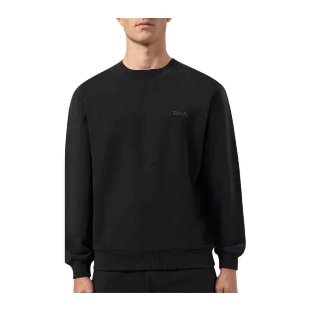 Balr. Logo Crewneck Sweatshirt Jet Black Heren