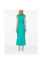 robe-vert-sarcelle-a-col-en-v-avec-details-plisses