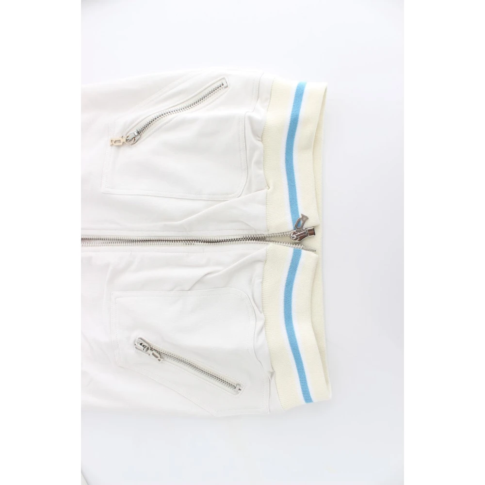 John Galliano Witte ritsvest elegantie White Dames