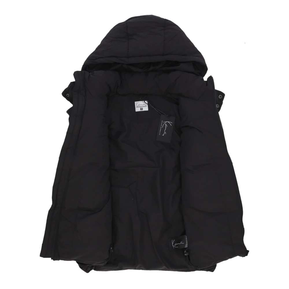 Karl Kani Handtekening Puffer Vest met Verstelbare Capuchon Black Heren