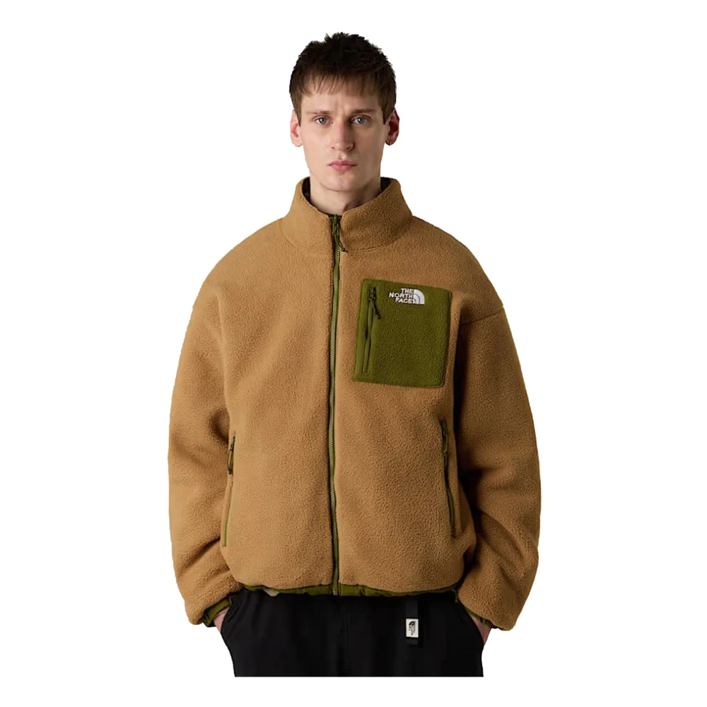 The North Face Men's Green Fleece Jackets, L, Yumiori Reversible Jacket