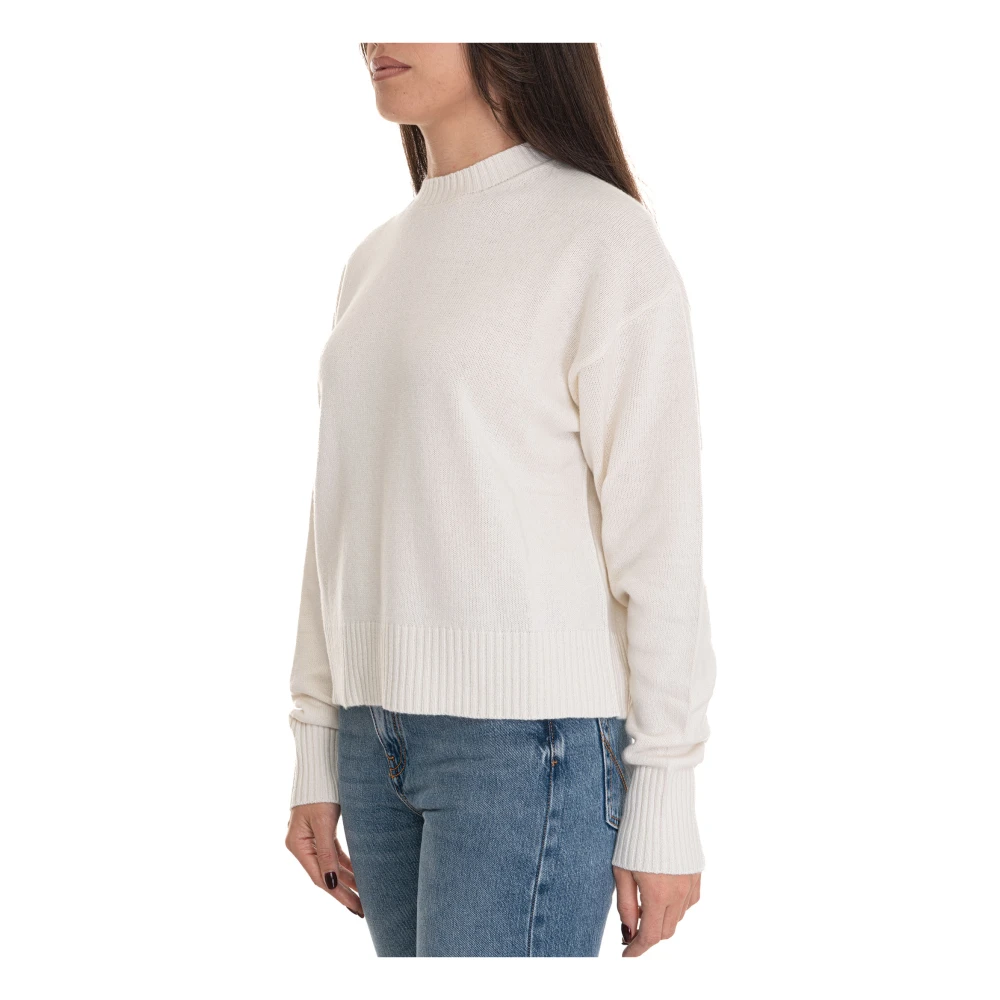 Roy Roger's Korte Pullover van Wolmix Beige Dames