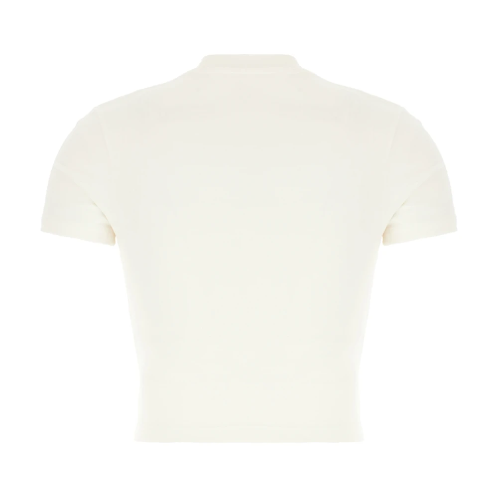 Palm Angels Casual Katoenen T-shirt Beige Dames