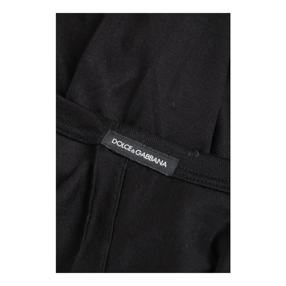 Dolce & Gabbana Zijden Korte Mouw Heren T-shirt Black Heren