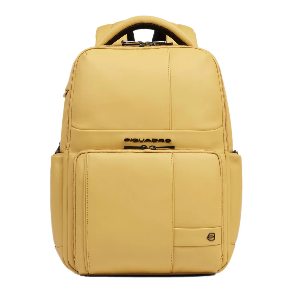 Piquadro Herr Gul Väskor One Size, Water Resistant Backpack With Fast-Check Opening