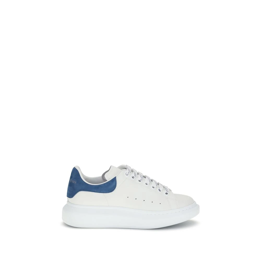 Alexander McQueen Leren sneakers met platformszool Heren Schoenen Wit