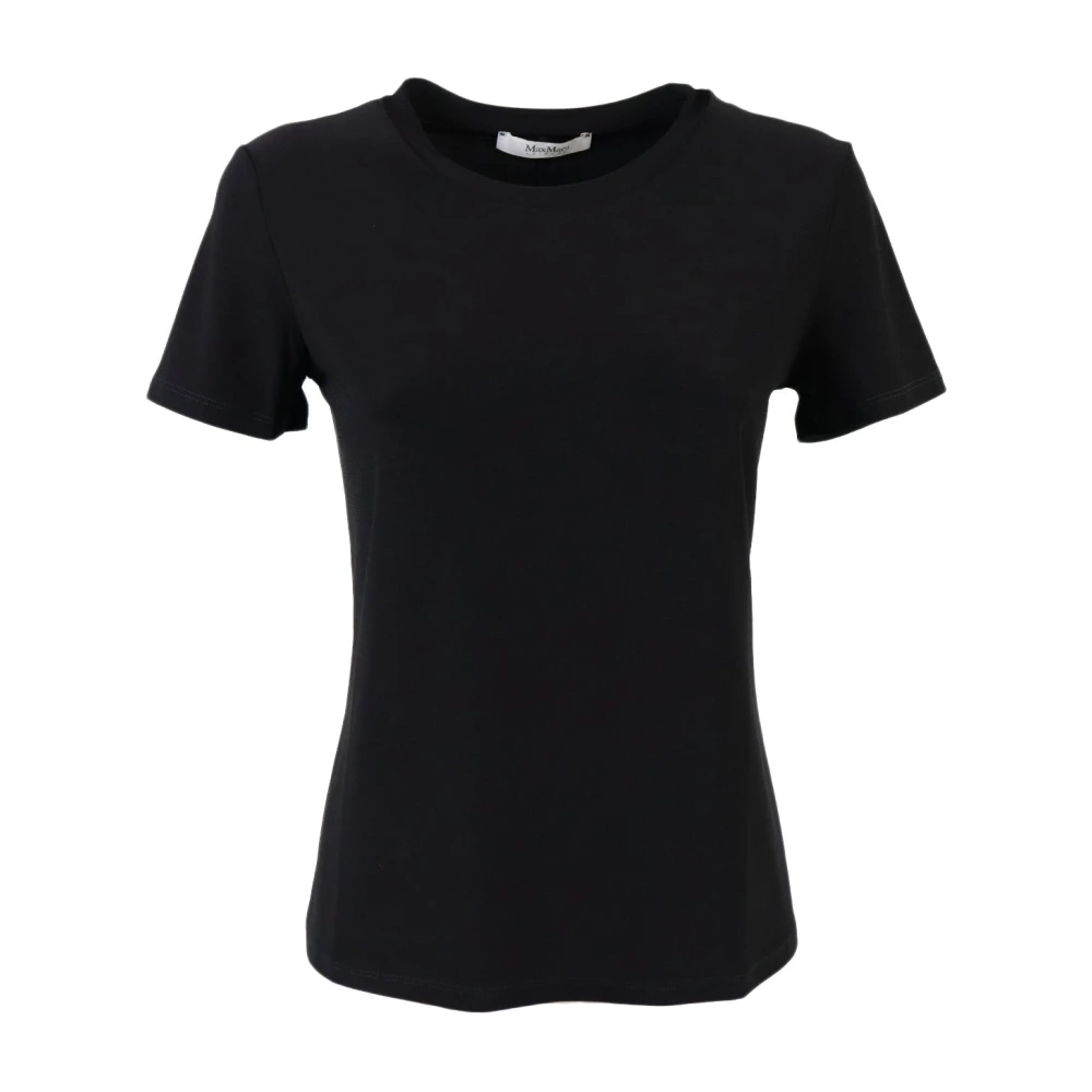 Max Mara Zwarte T-shirt Bugia Black Dames