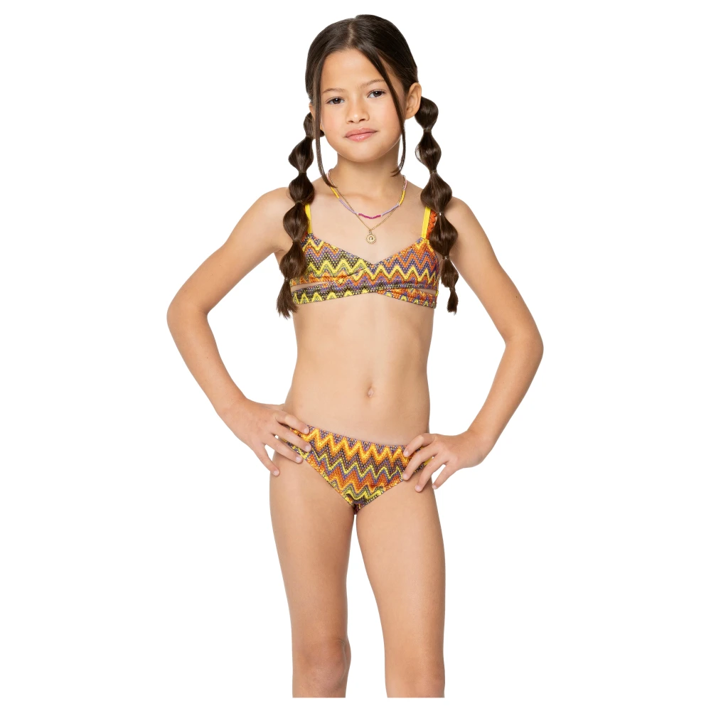 4Giveness Chevron Triangel Bikini Flicka Multicolor, Flicka