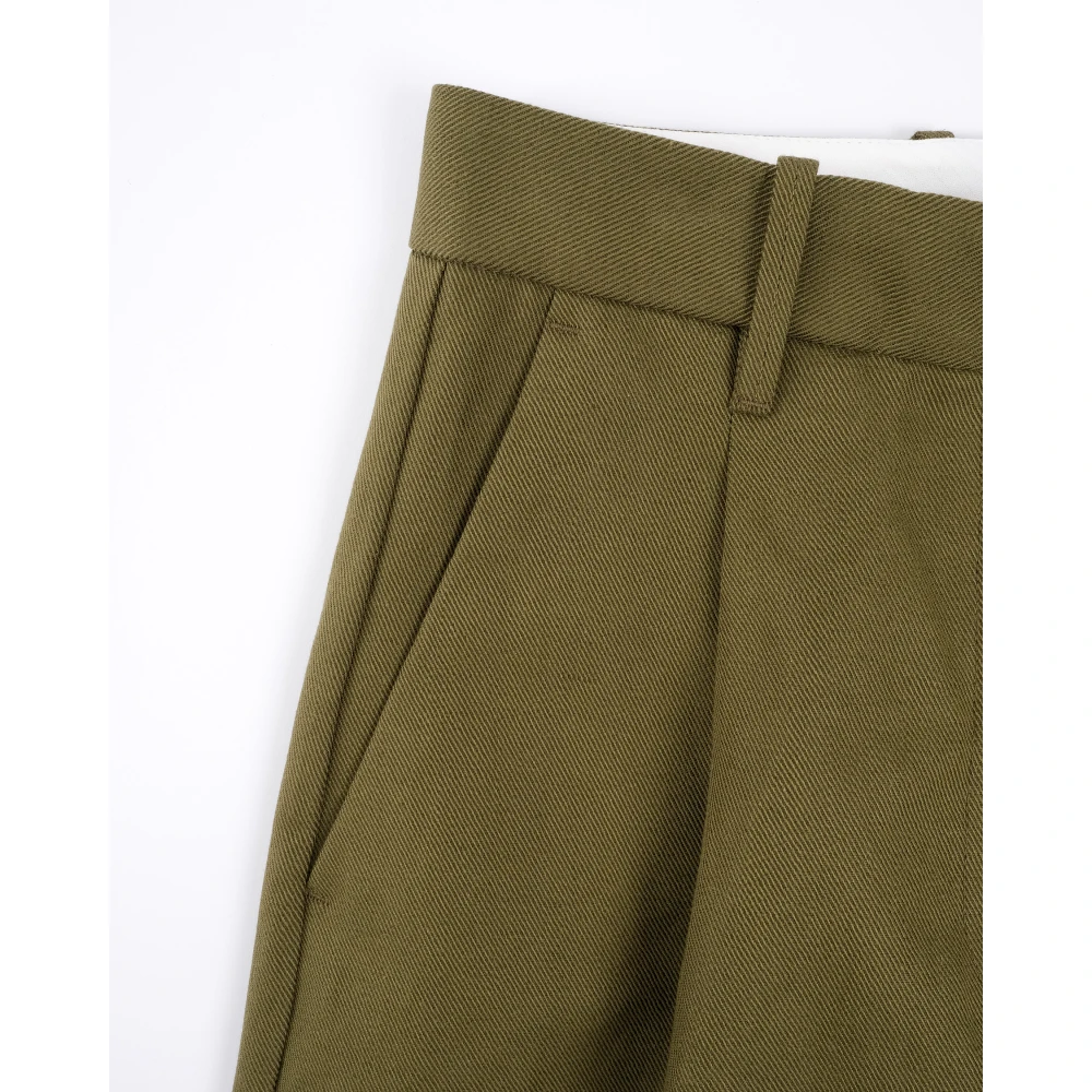 Nine In The Morning Wide Trousers Green Dames