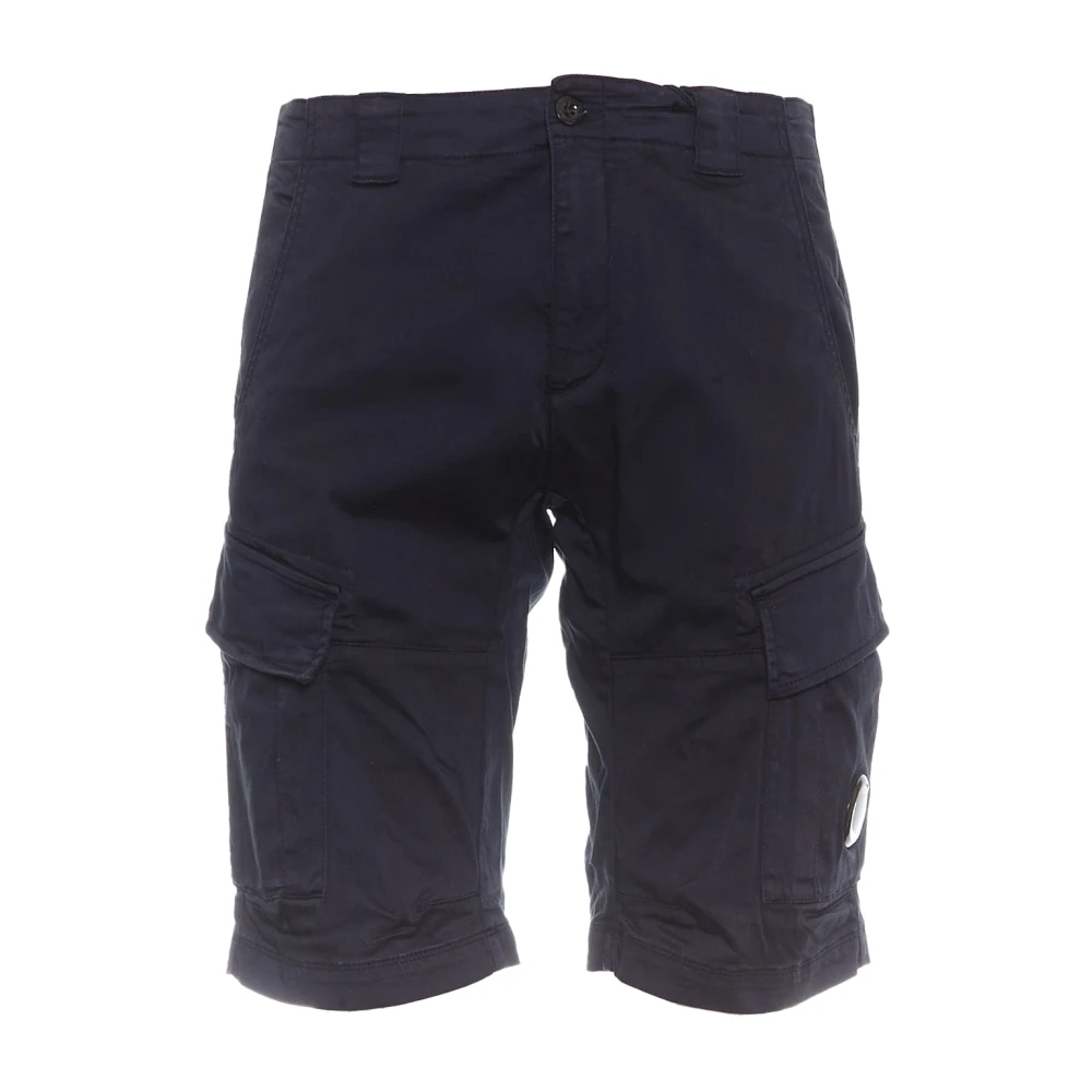 C.P. Company Blauwe Total Eclipse Shorts Ss24 Blue Heren