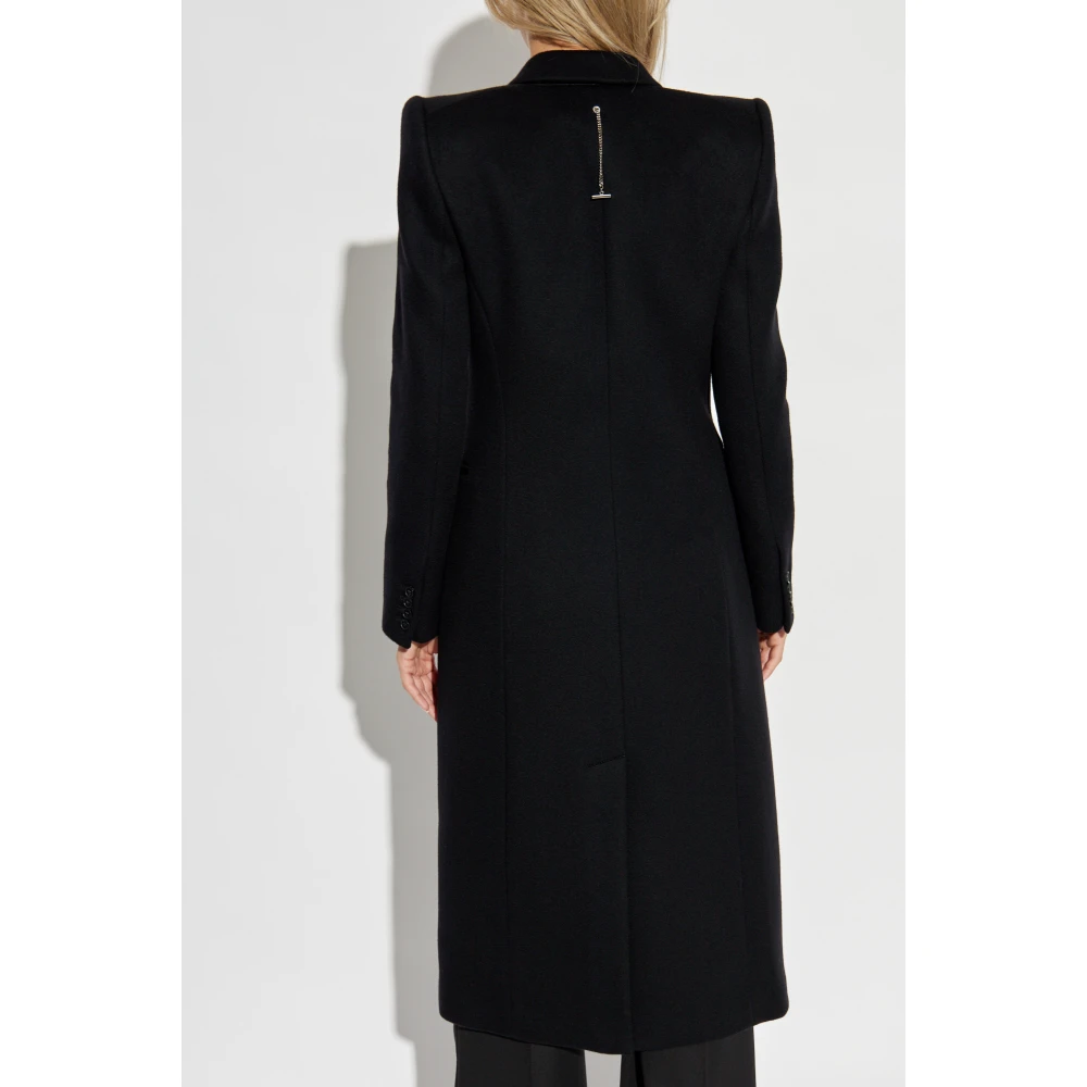 alexander mcqueen Wollen jas Black Dames