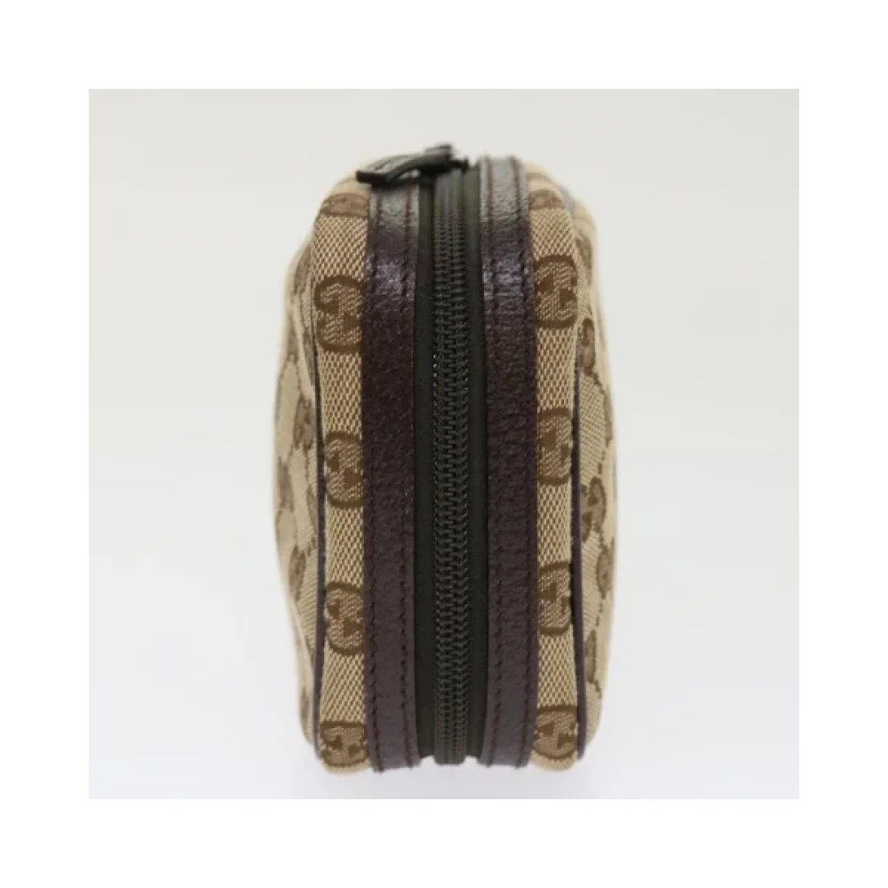 Gucci Vintage Pre-owned Fabric gucci-bags Beige Dames