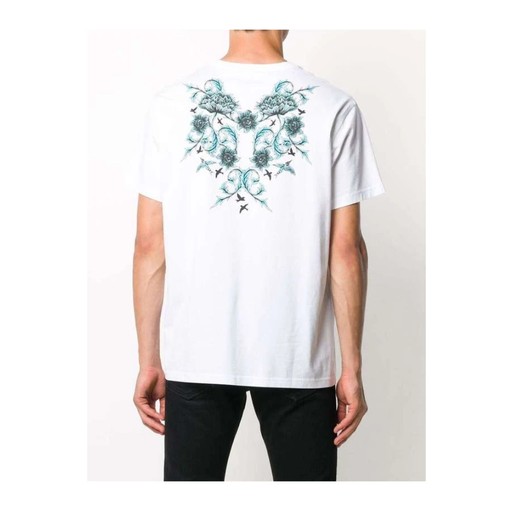 Givenchy Bedrukt Katoenen T-shirt Wit White Heren