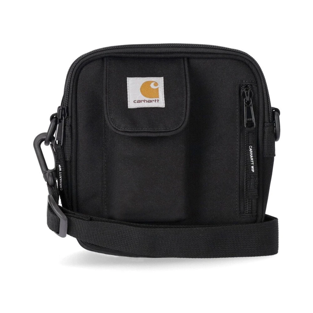 Carhartt Wip Men's Black Cross Body Messenger, One Size, Crossbody Bag With Multiple Compartts