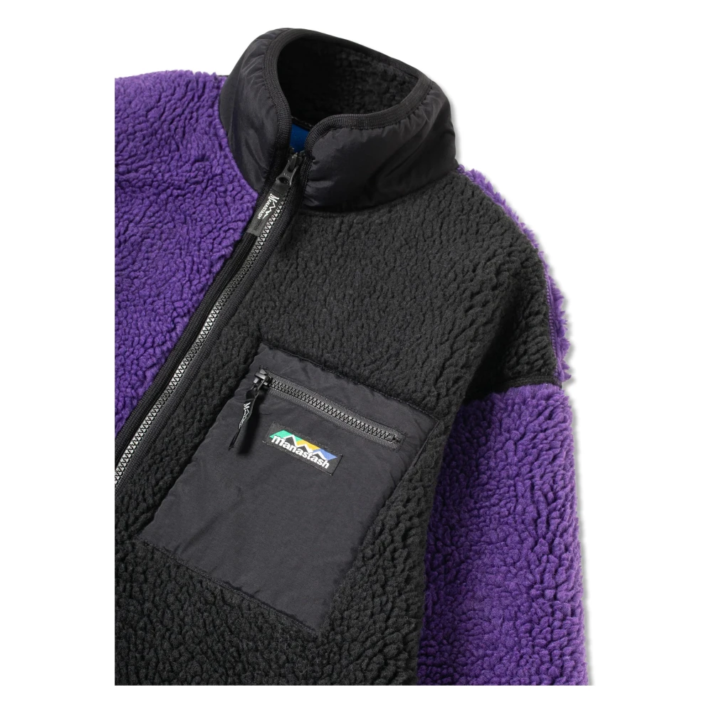 Manastash Retro Pile Fleece Panel Jas Multicolor Heren