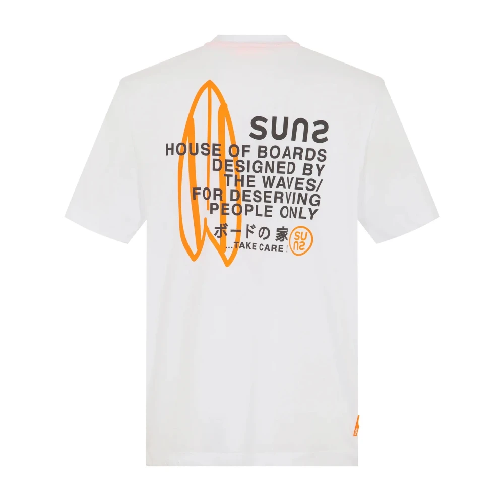 Suns Casual Katoenen Shirt White Heren
