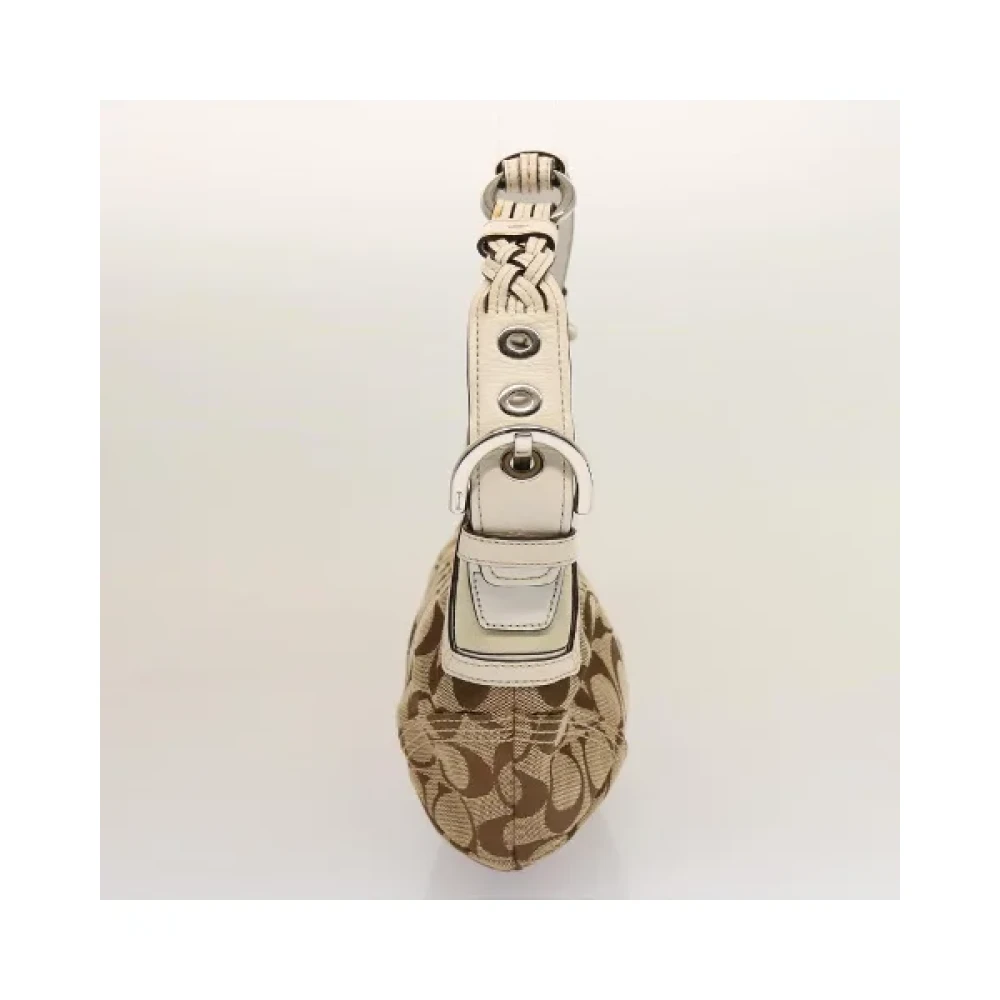 Coach Pre-owned Canvas shoulder-bags Beige Dames
