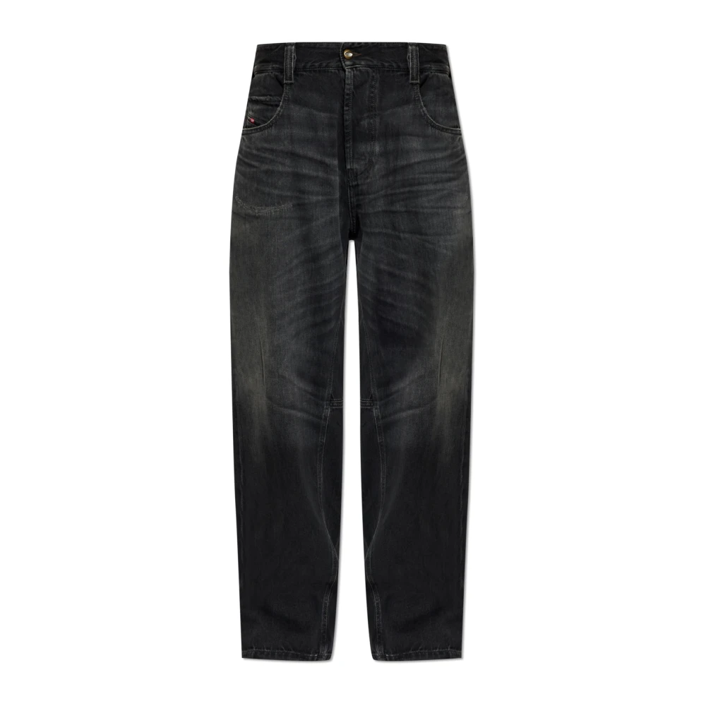 Diesel Mannelijk Zwart Jeans Heren, W33 L32, Denim, 1997 D-Enim-M-Uc Jeans