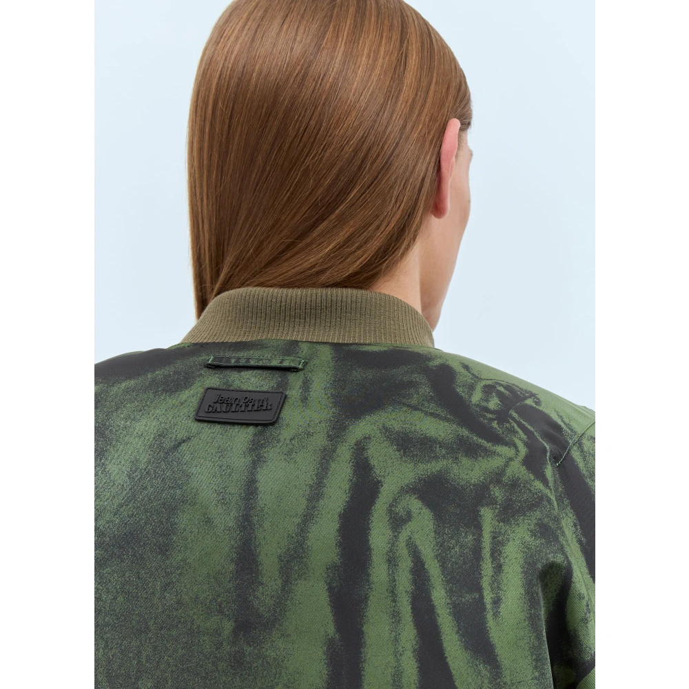 Jean Paul Gaultier Trompe L'Oeil Bomberjack Green Heren