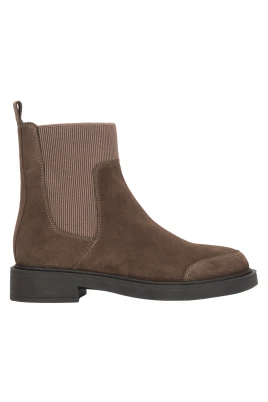 Velour Chelsea Boots