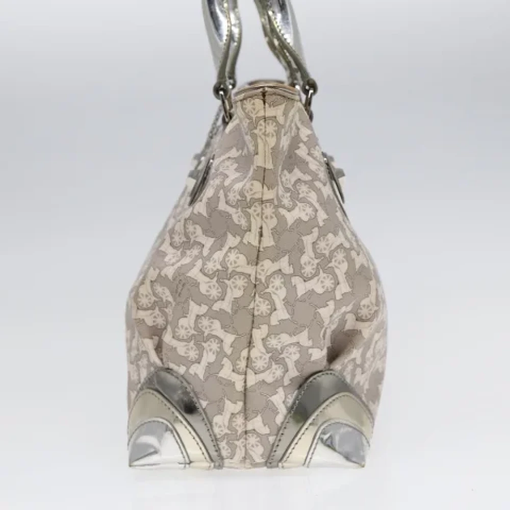 Celine Vintage Pre-owned Leather handbags Gray Dames