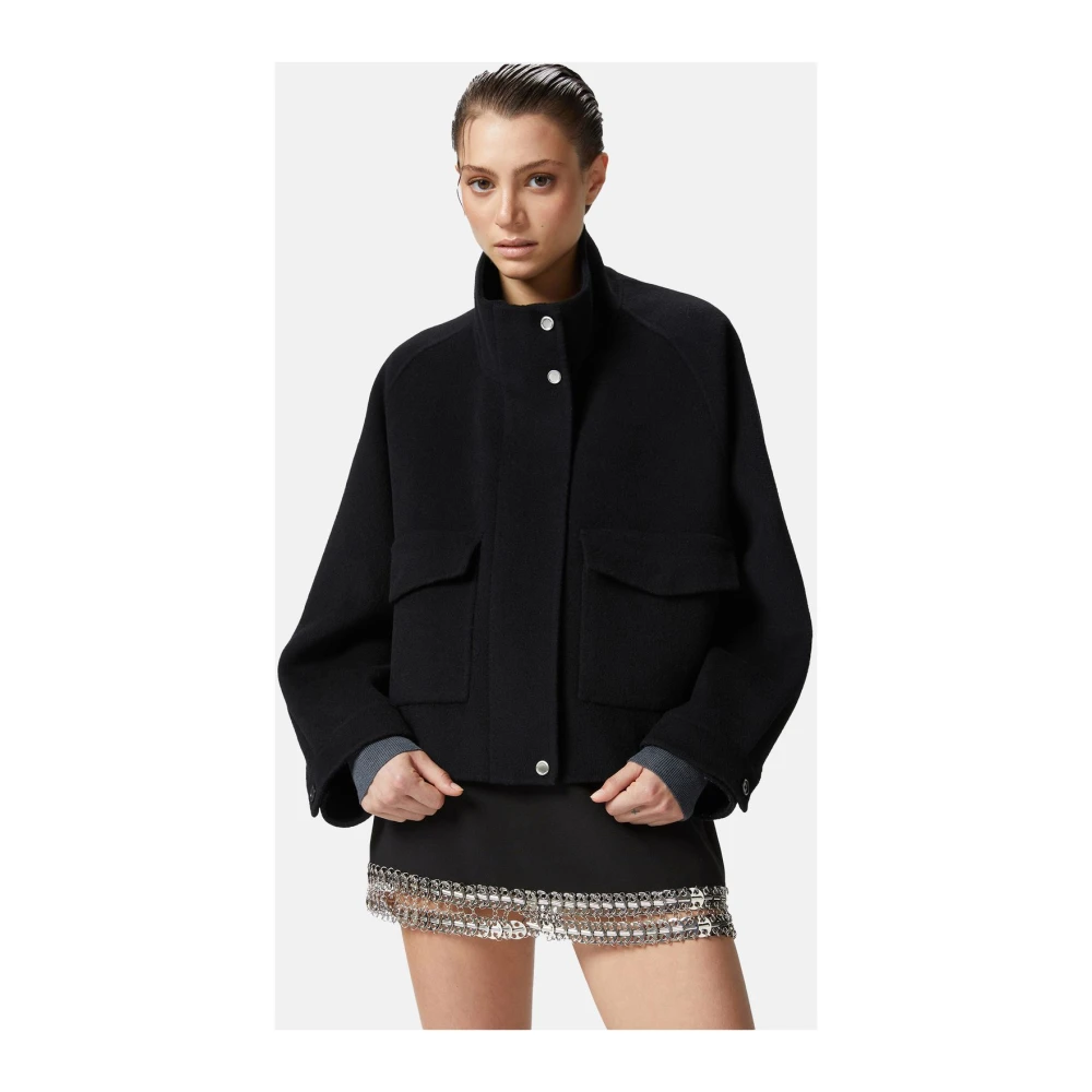 pinko Stijlvolle Jas voor Vrouwen Black Dames