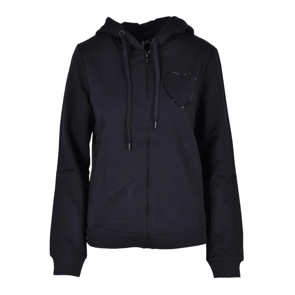 Love Moschino Katoen Elastaan Sweater Black Dames