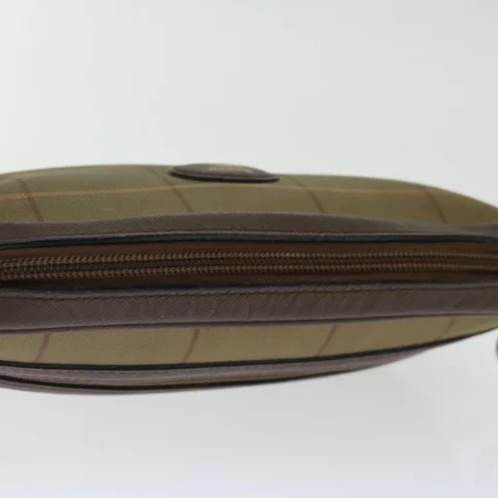Burberry Vintage Pre-owned Canvas clutches Beige Dames