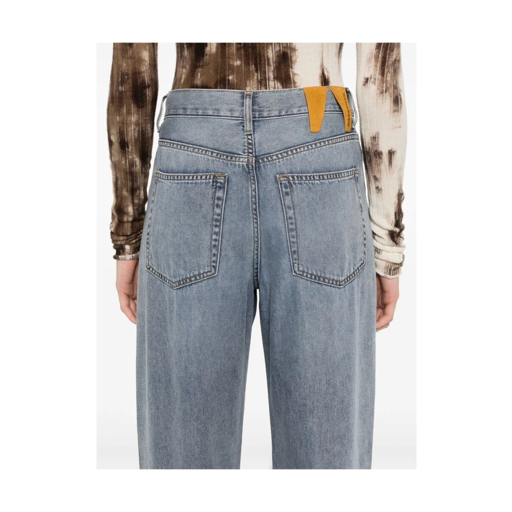Darkpark Blauw-Grijze Jeans met knoopsluiting Blue Dames