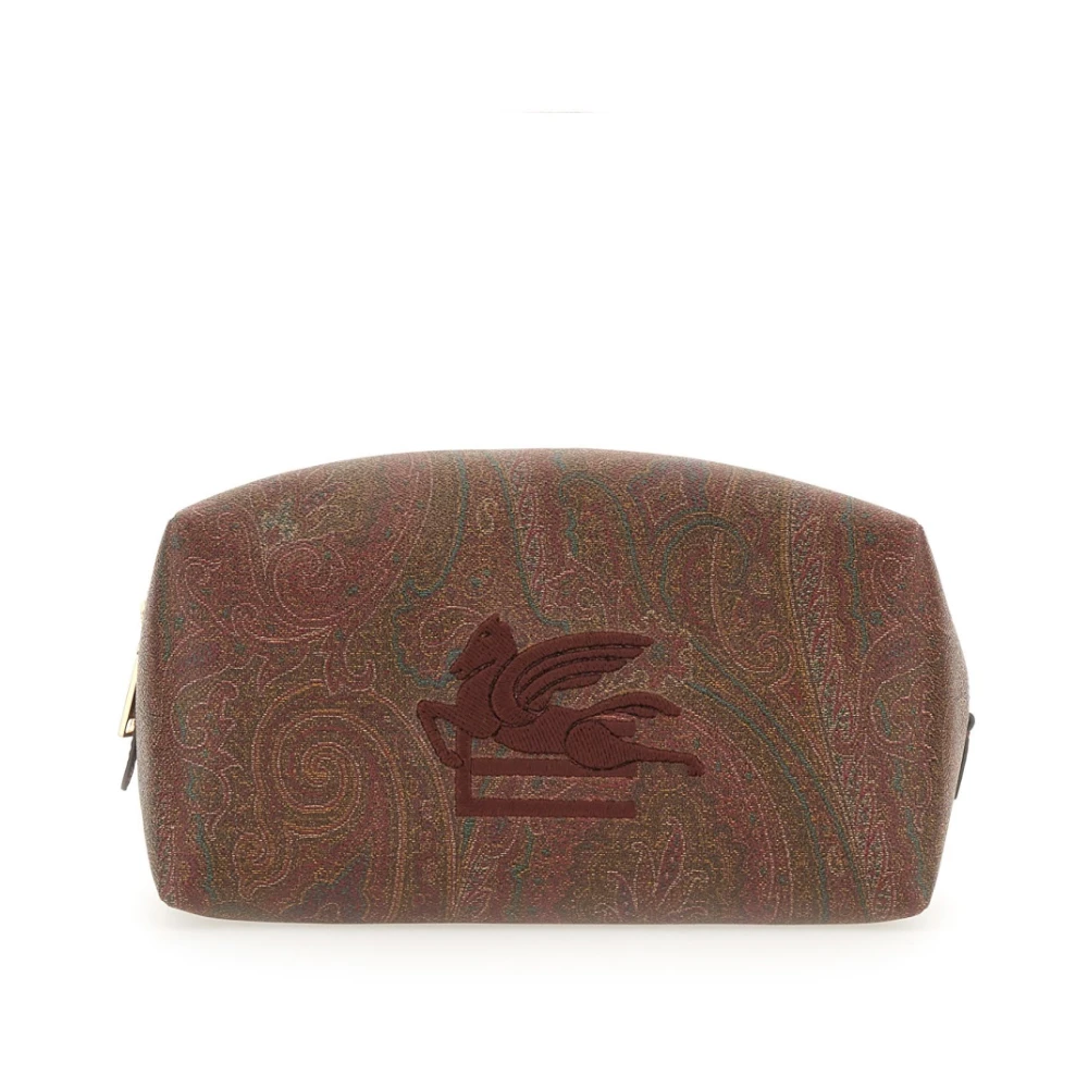 ETRO Paisley Print Beauty Case Italië Red Heren