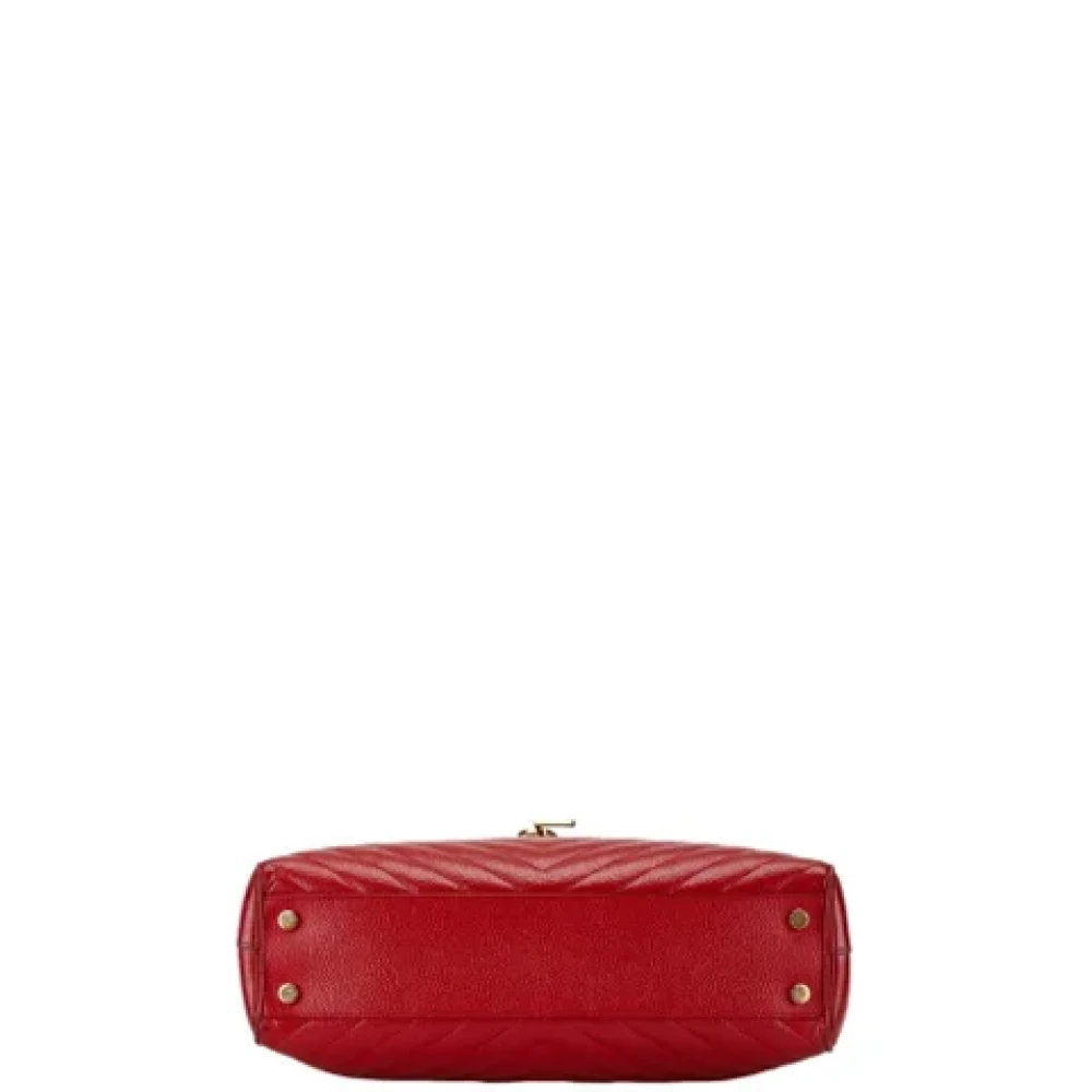 Saint Laurent Vintage Pre-owned Leather shoulder-bags Red Dames