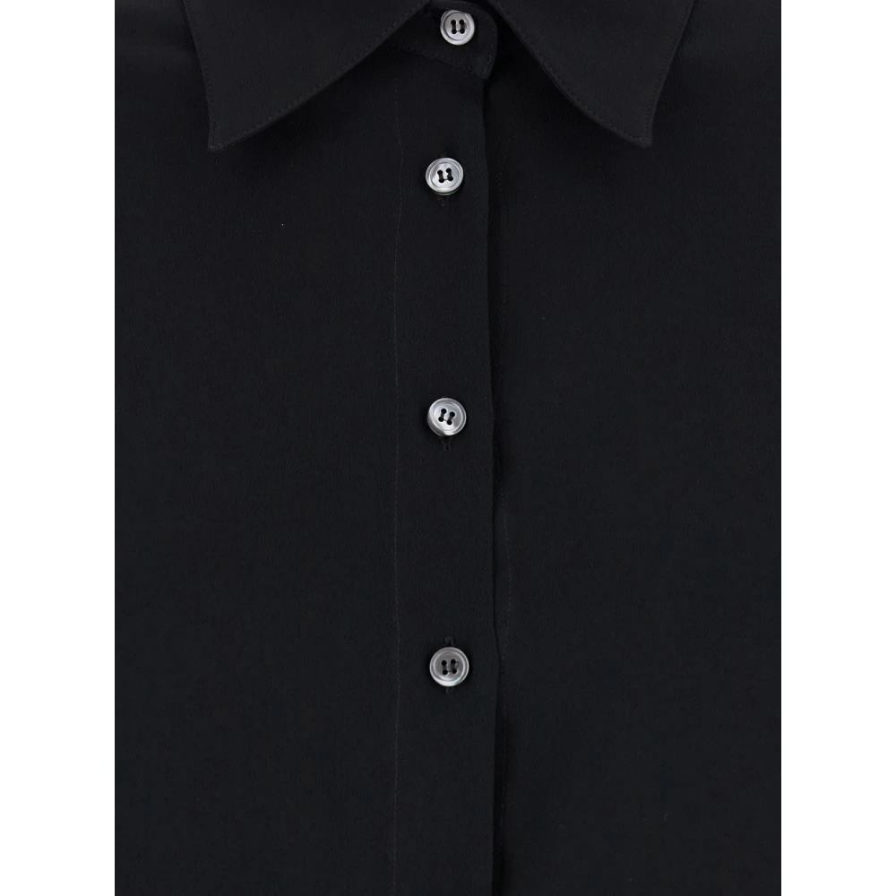 Mauro Grifoni Zijden Zwarte Shirt Black Dames