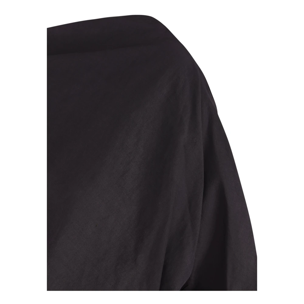 Cortana Asymmetrische Hennep Jurk Black Dames