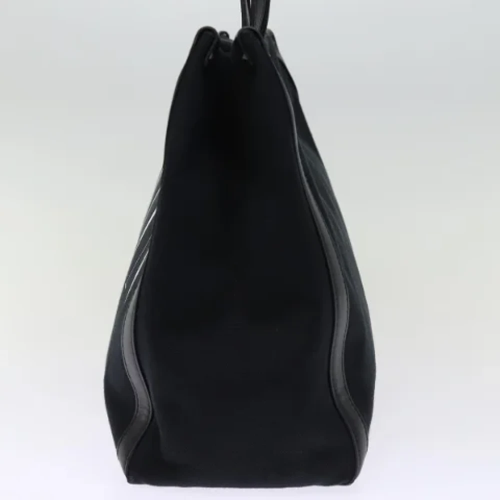 Valentino Vintage Pre-owned Canvas shoulder-bags Black Dames