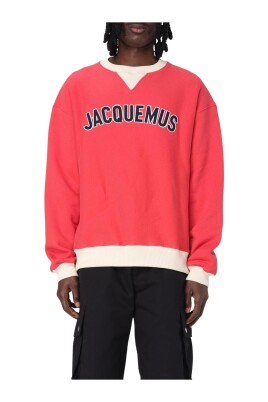 sweatshirt-rouge-avec-logo-pour-homme