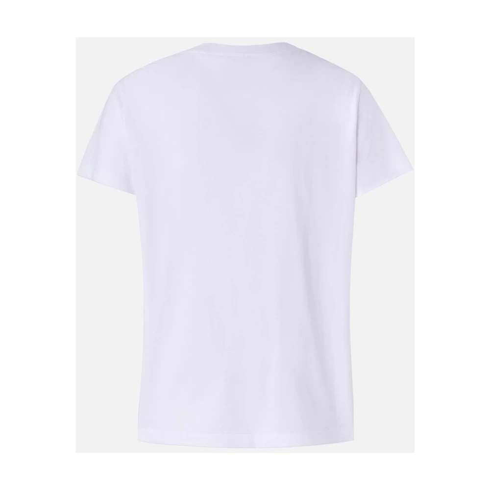 pinko Casual Katoenen T-Shirt voor Vrouwen White Dames