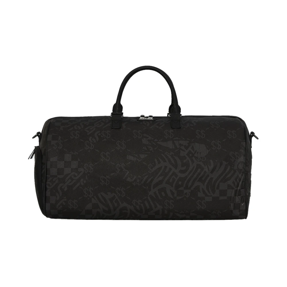 Sprayground Unisex Black Urban Style Duffle Bag - Weekend Bags - One Size - Bags