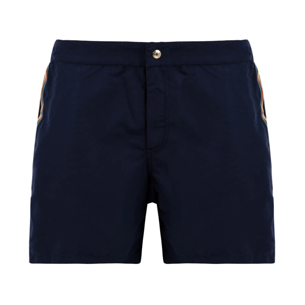 Paul Smith Men's Blue Beachwear, L, Signature Stripe Swimsuit