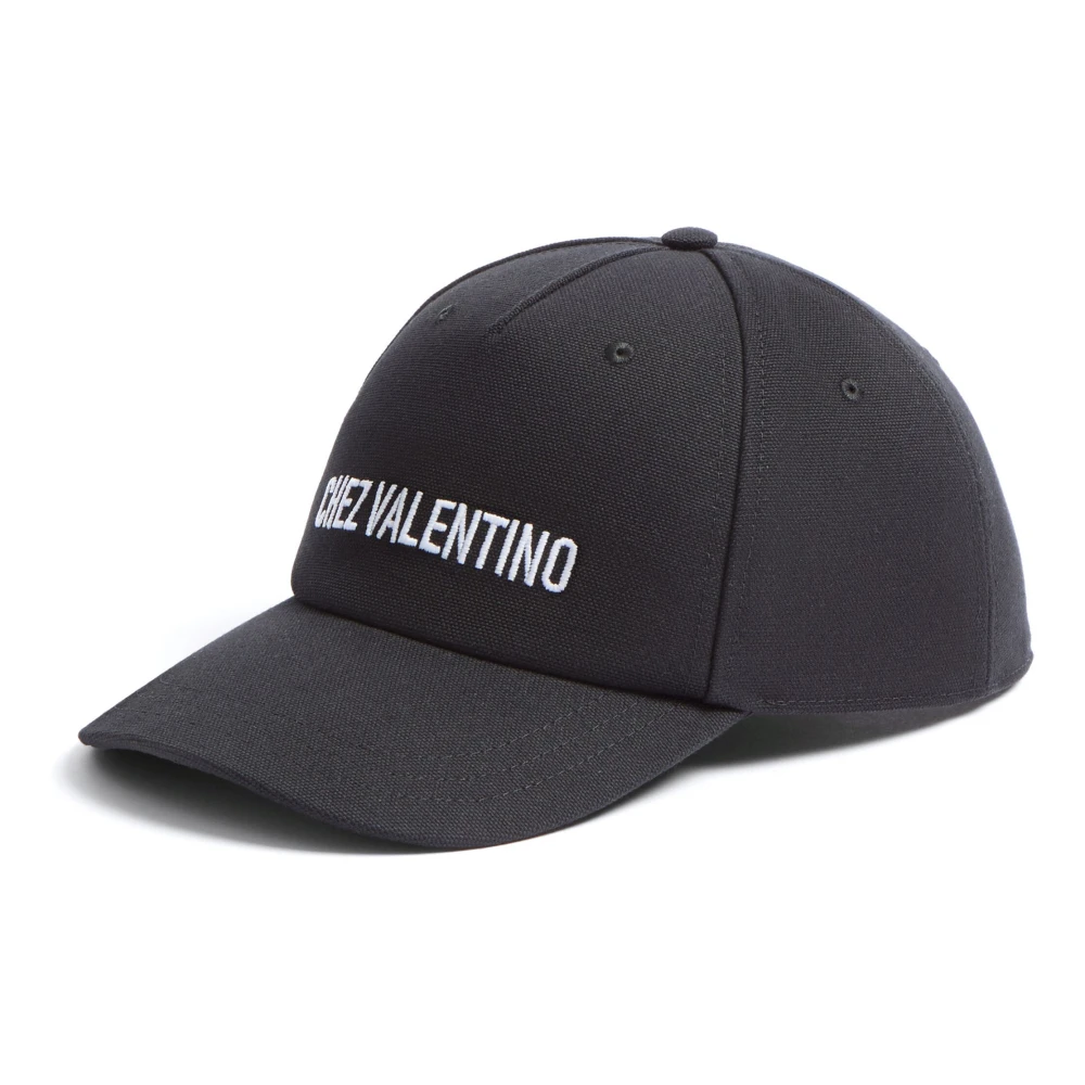 Valentino Garavani Men's Black Hats & Caps, 57 Cm, Chez Valentino Baseball Cap