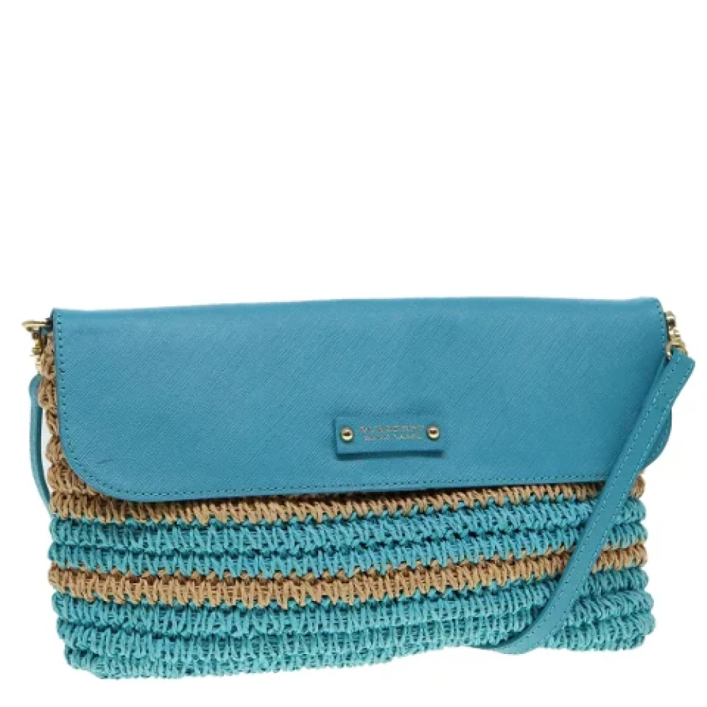 Burberry Vintage Pre-owned Fabric shoulder-bags Blue Dames