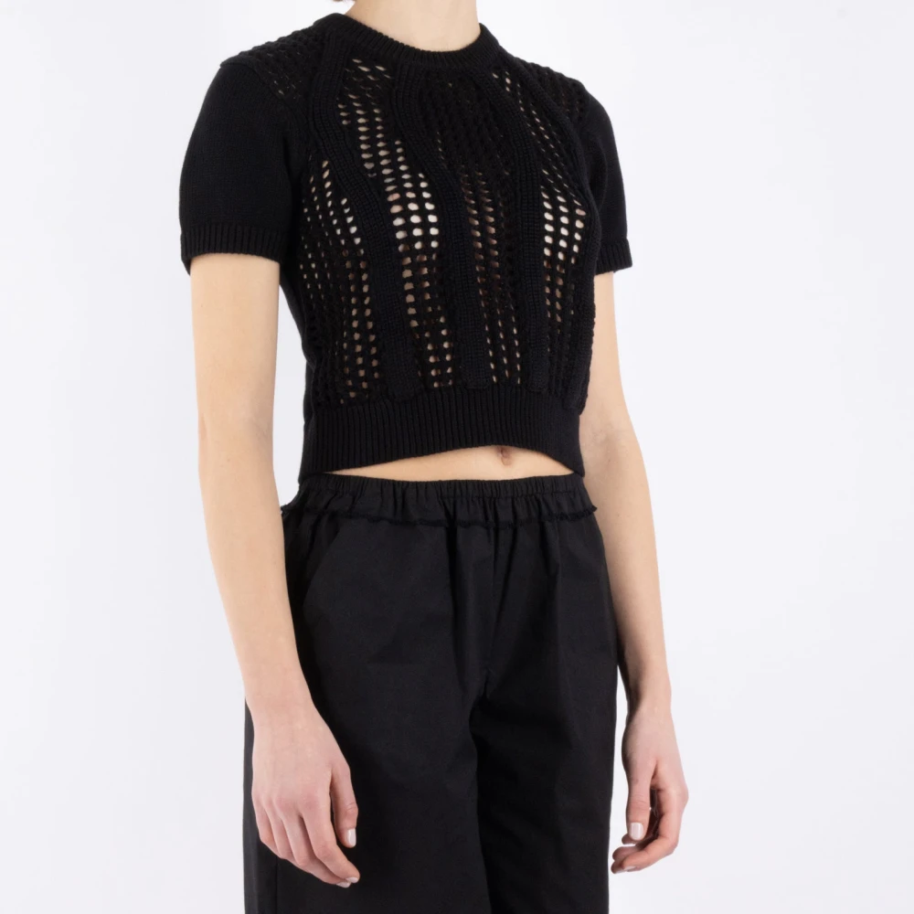 The Garment Biologisch Katoen Zwarte T-shirt Black Dames
