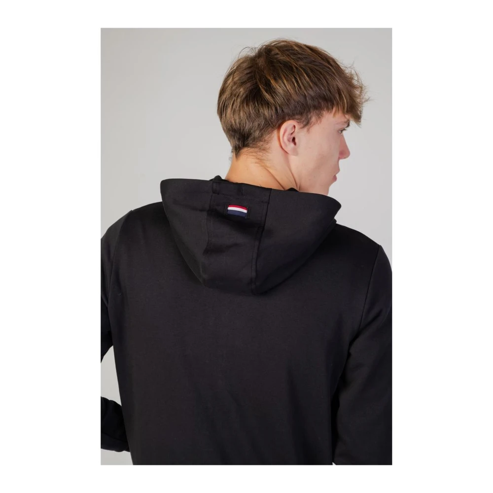 U.s. Polo Assn. Zwarte Hoodie van Katoen Black Heren